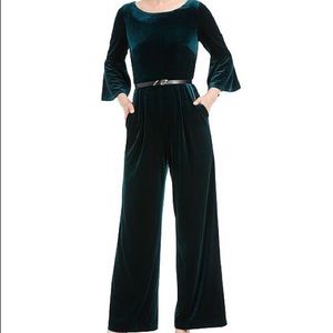 Calvin Klein Velvet Belted Jumpsuit